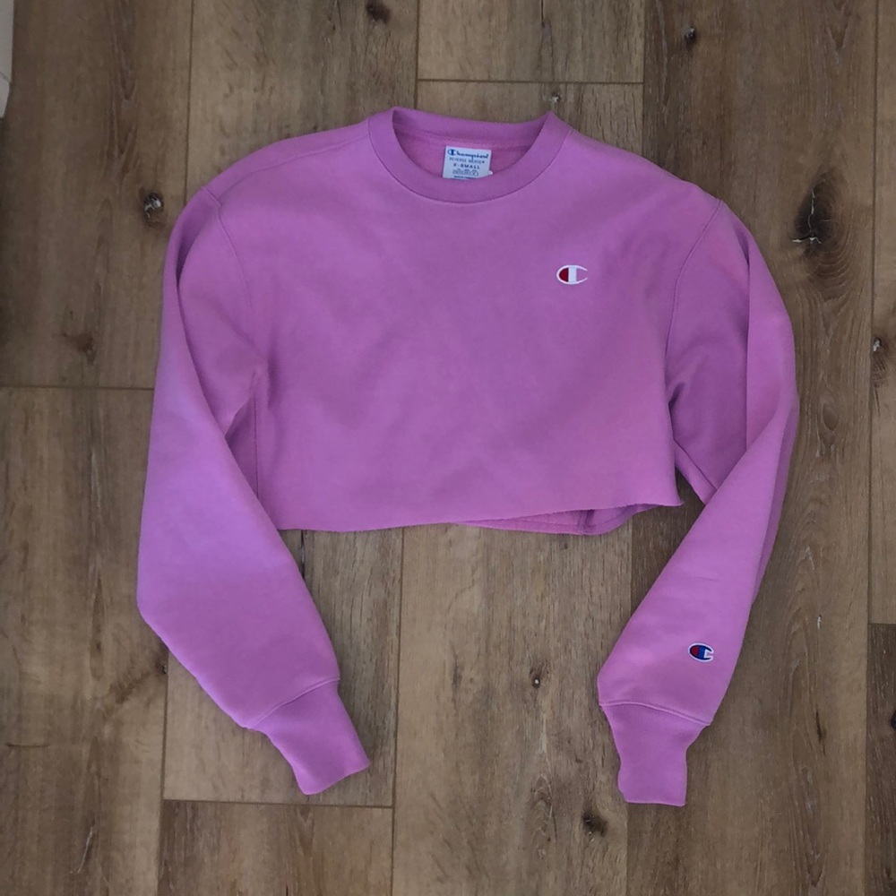 Champion cropped hoodie!